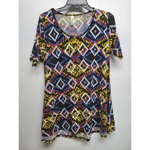 LuLaRoe Women's Classic T Short Sleeve Geometric Pattern Tee T-Shirt Top